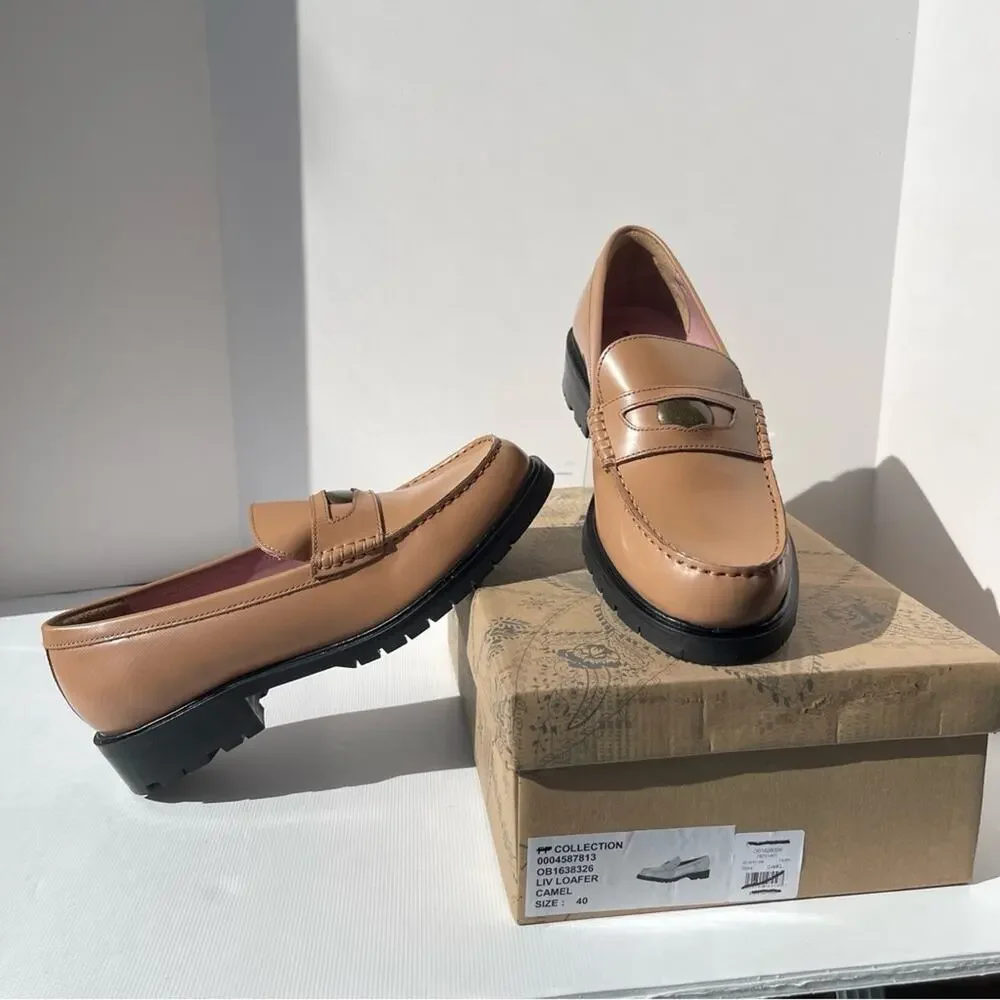 Free People‎ Liv Loafer Camel Tan